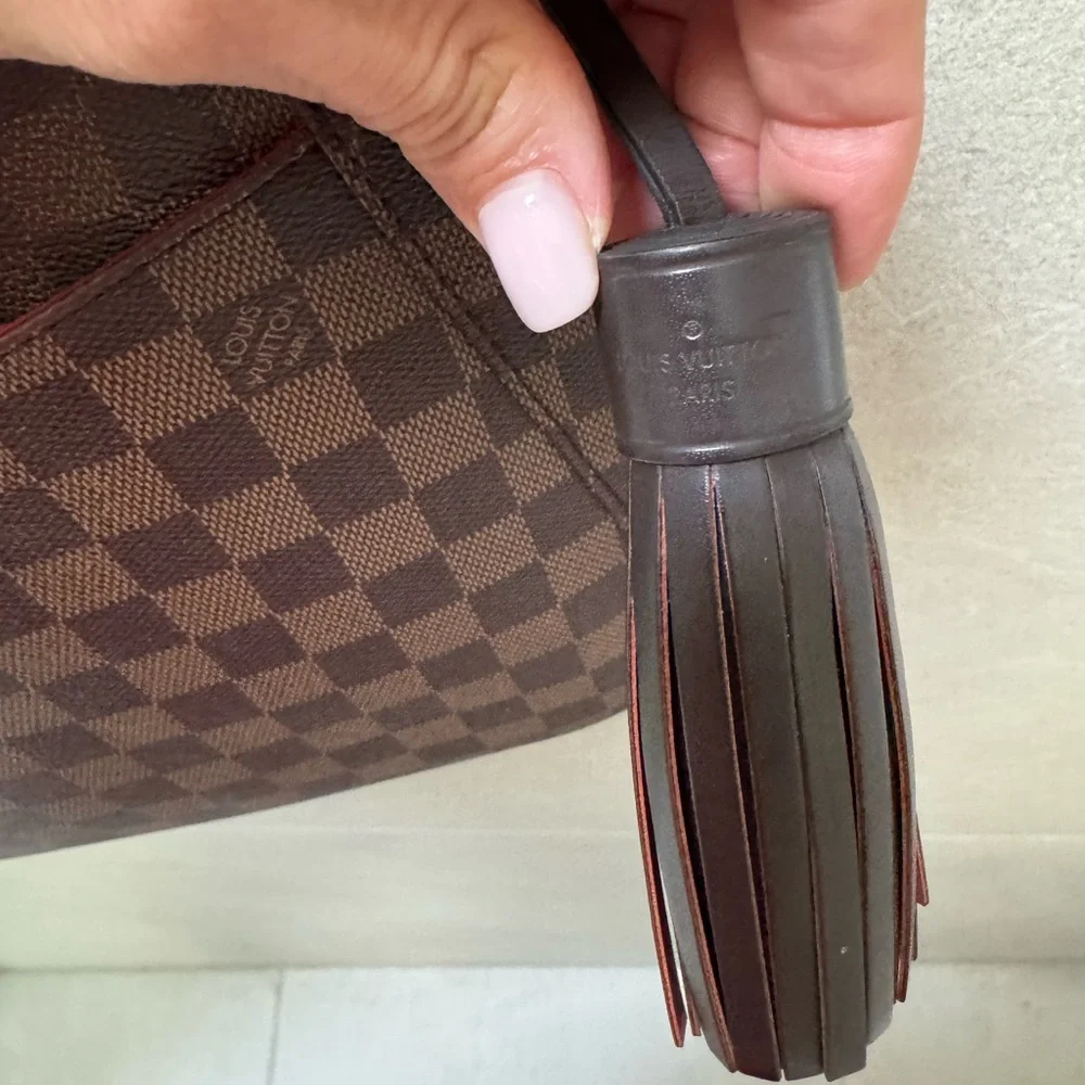 Louis Vuitton South Bank Damier Crossbody Shoulder Bag Ebene - Picture 11 of 16